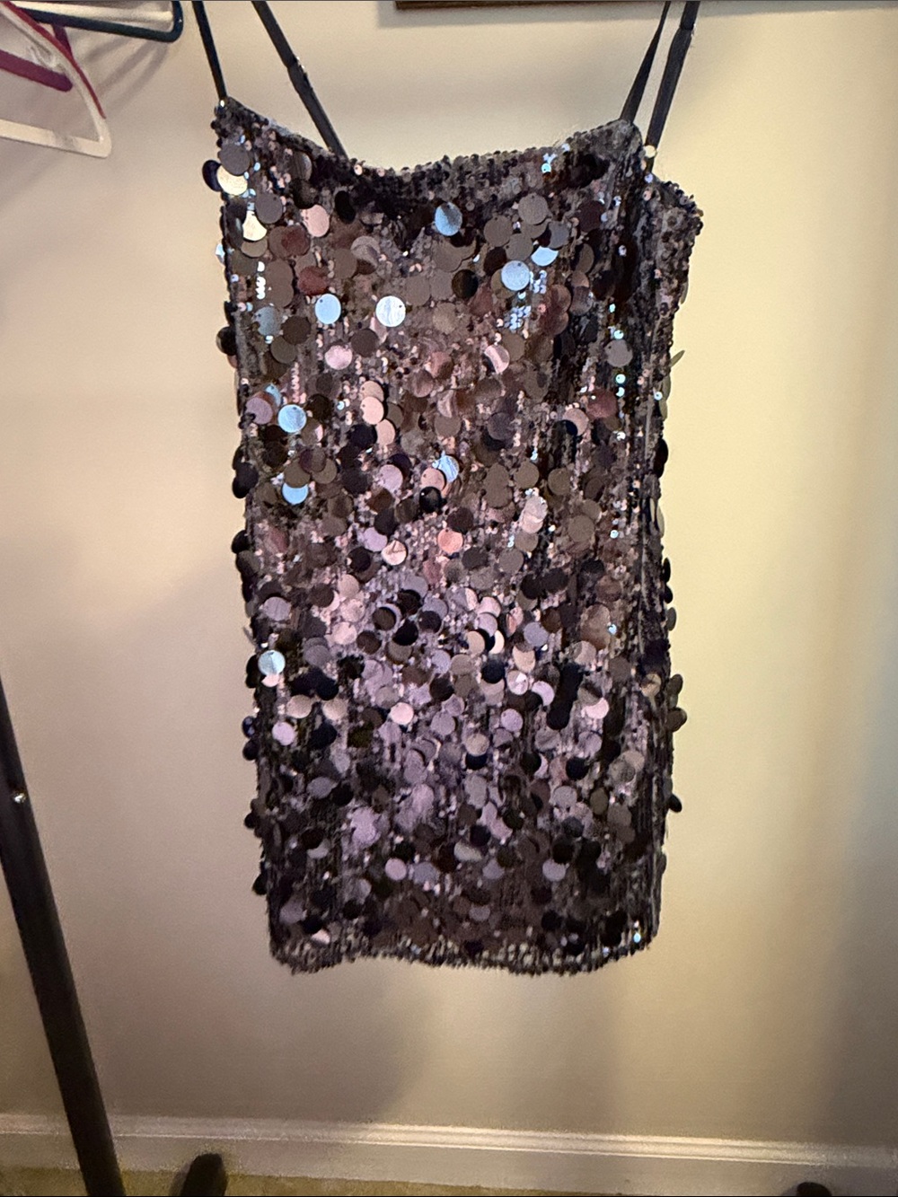 Edikted Sequin Mini Skirt — Black Sparkle